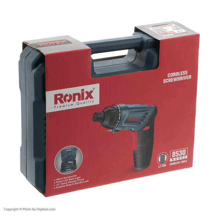 پیچ گوشتی شارژی رونیکس کد 8530