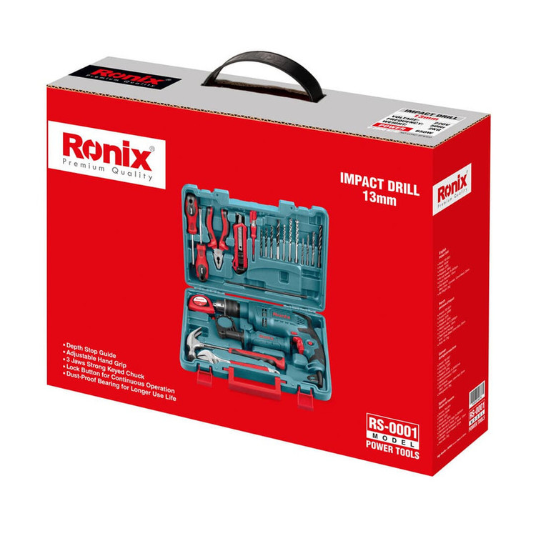 کیت دریل برقی چکشی رونیکس مدل RS_0001