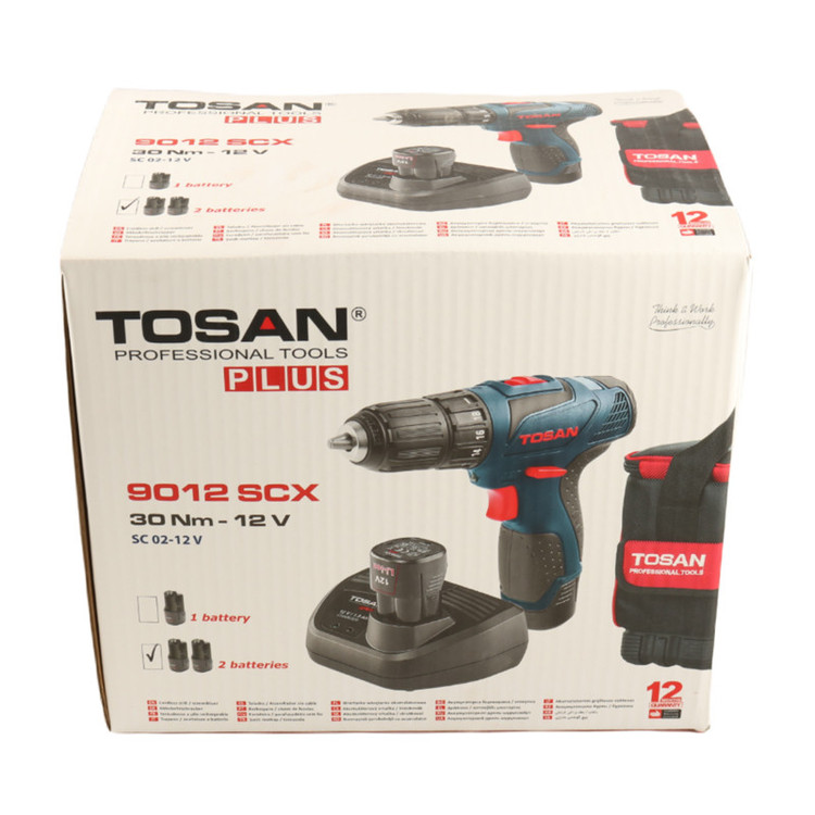 پیچ گوشتی شارژی توسن مدل 9012SCX