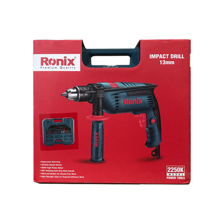 مجموعه 21 عددی دریل چکشی رونیکس مدل RH-K2250